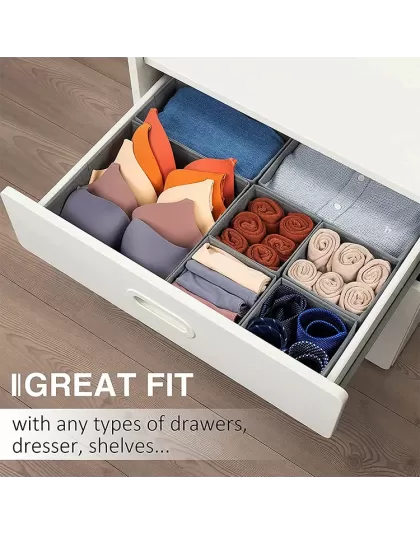 8 Piece Underwear Storage Organizer