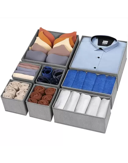 8 Piece Underwear Storage Organizer