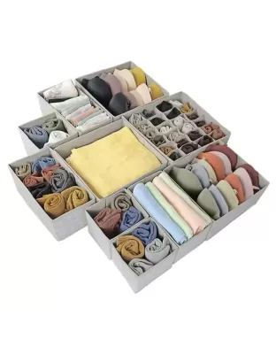 10 Pack Collapsible Cloth Storage Boxes