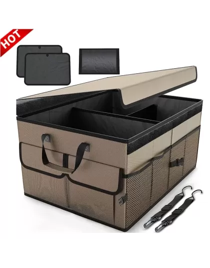 Non Slip Bottom Fabric Collapsible Storage Box Organizer