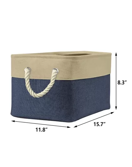 Fabric Laundry Baskets with Rope Handles