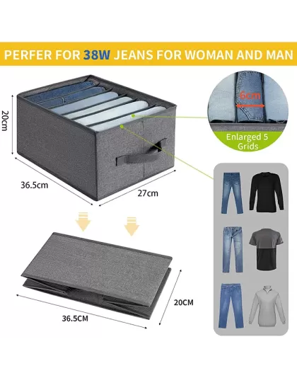 Large Jeans Storage Organizer