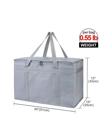 Triple-Layer Thermal Insulation Cooler Bags With Wippered Top