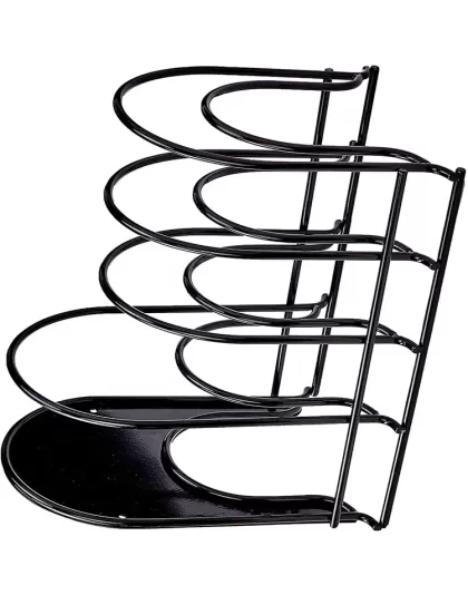 5 Tier Black Kitchen Pan Organizer