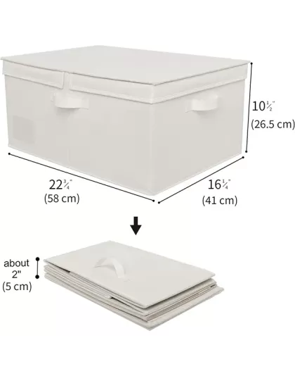 Folding Kid Toy Storage Box With Lid