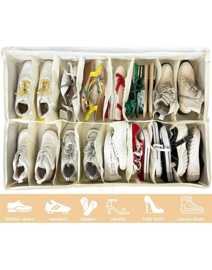 Large Collapsible Shoe Box With Clear Lid