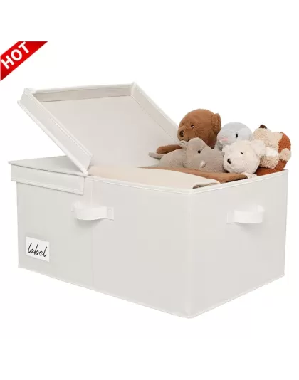 Folding Kid Toy Storage Box With Lid